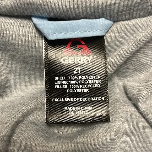 GERRY blue toddler winter coat. Size 2T. - Picture 3 of 3